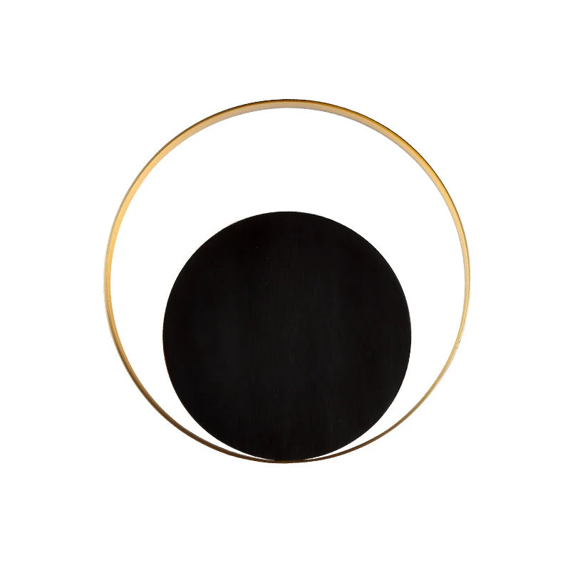 Skanto | Moderne minimalistische Eisenkreis-Ring-1-Licht-Wandleuchte für das Schlafzimmer