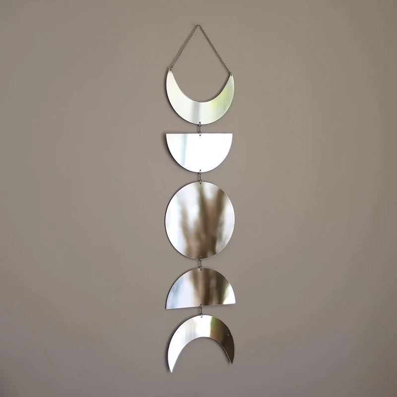 Skanto | Mondphasen-Spiegel-Wanddeko