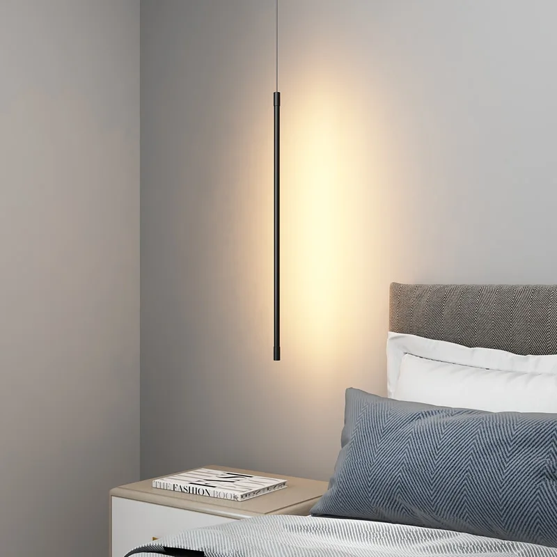 Skanto | Nordische LED-Pendelleuchte: Minimalistisches Design mit kreativen Linien, perfekt für Schlafzimmer, Essbereich