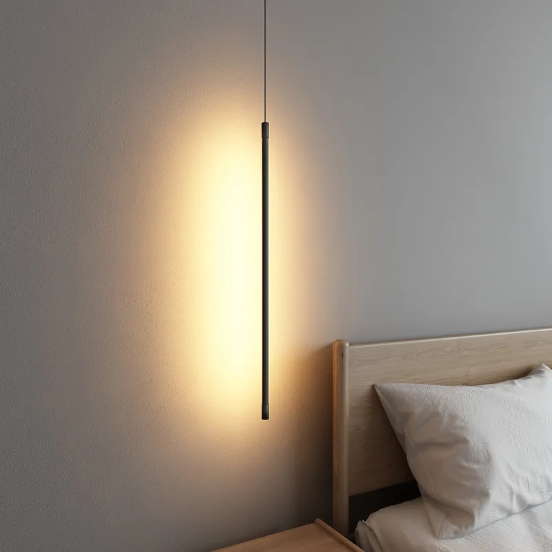 Skanto | Nordische LED-Pendelleuchte: Minimalistisches Design mit kreativen Linien, perfekt für Schlafzimmer, Essbereich