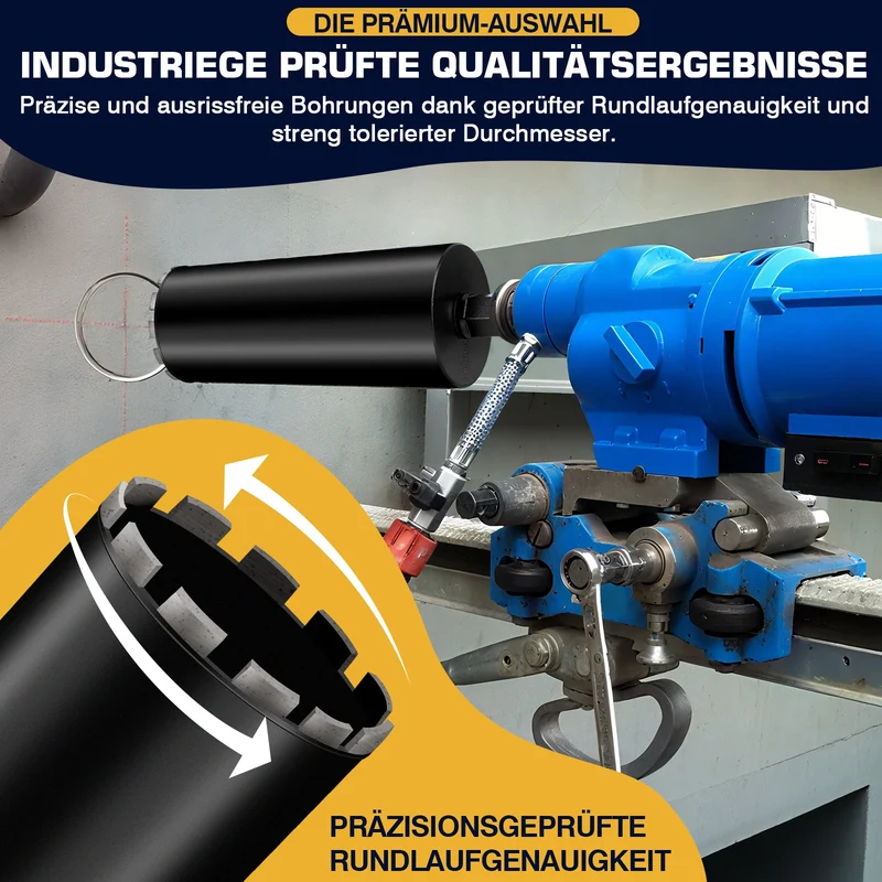 Kernbohrer Stahlbeton Diamant – Nassbohren, Stufenkrone, Ø25 mm+ Stahl, 460 mm
