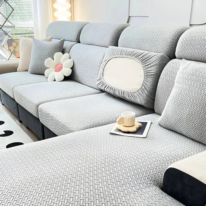 AquaJacquard™ | Wasserabweisender Stretch-Sofabezug mit 360° Schutz