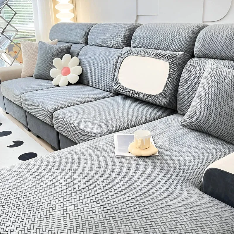 AquaJacquard™ | Wasserabweisender Stretch-Sofabezug mit 360° Schutz