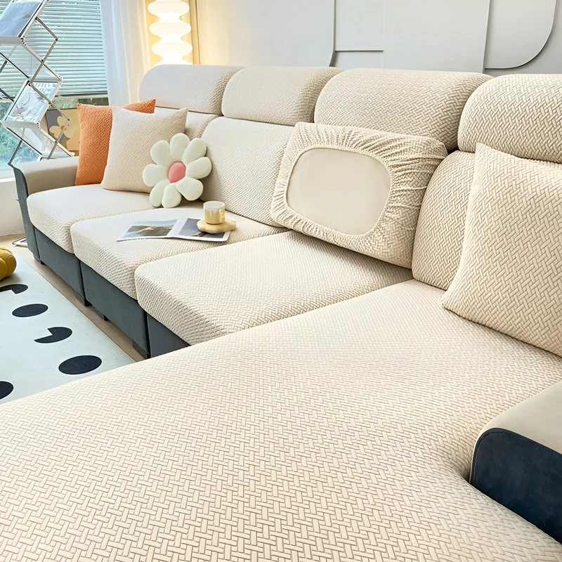AquaJacquard™ | Wasserabweisender Stretch-Sofabezug mit 360° Schutz