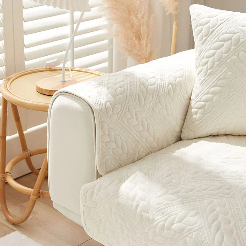 VelvetWarm™ | Warmer Sofabezug aus Kristallvelour mit rutschfester Rückseite