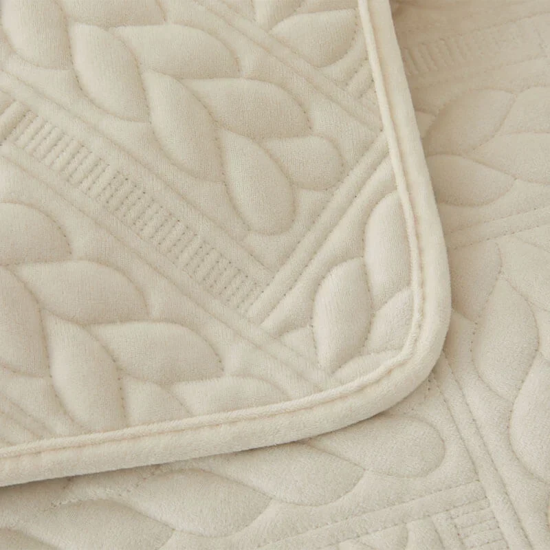 VelvetWarm™ | Warmer Sofabezug aus Kristallvelour mit rutschfester Rückseite