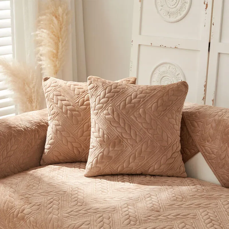VelvetWarm™ | Warmer Sofabezug aus Kristallvelour mit rutschfester Rückseite