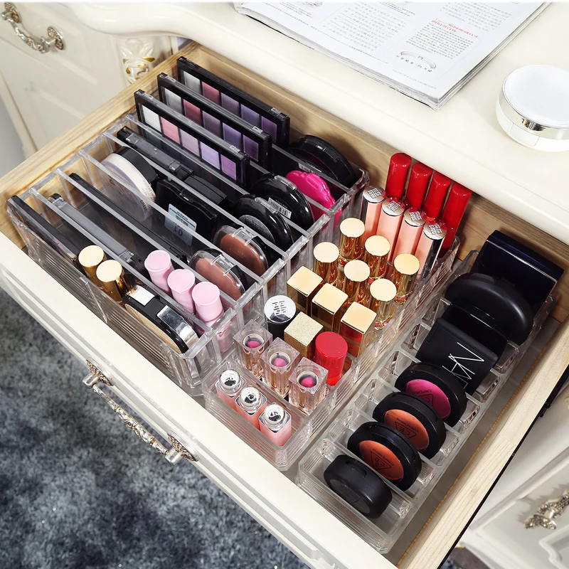 Plastics makeup holder Cosmetics holder jewelry storage Powder organizing cosmetics organizer rack A77