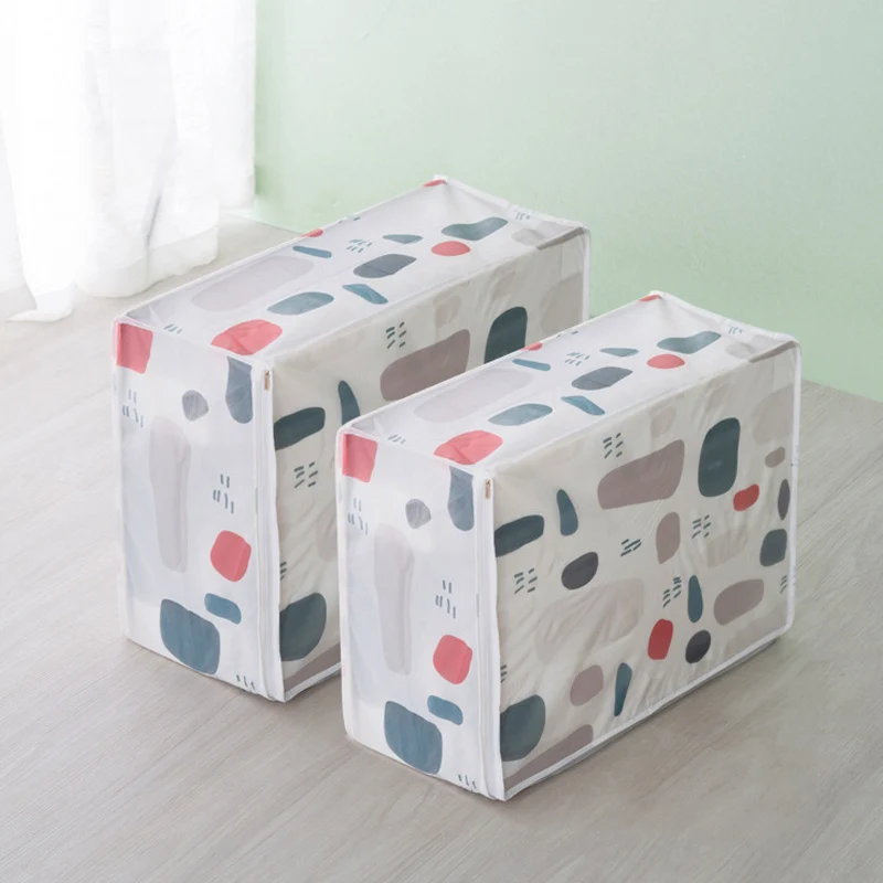 Foldable PEVA Family Save Space Organizador Clothes Divider Organiser Blanket Quilt Organizer Bed Under Closet Storage Bag