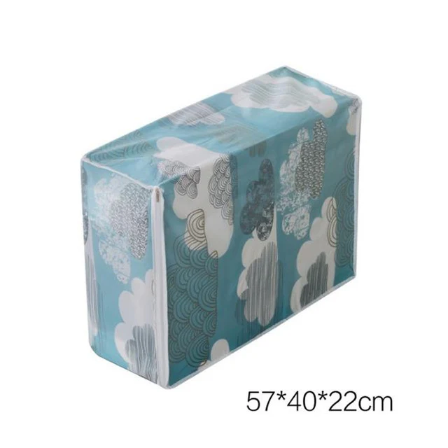 Foldable PEVA Family Save Space Organizador Clothes Divider Organiser Blanket Quilt Organizer Bed Under Closet Storage Bag