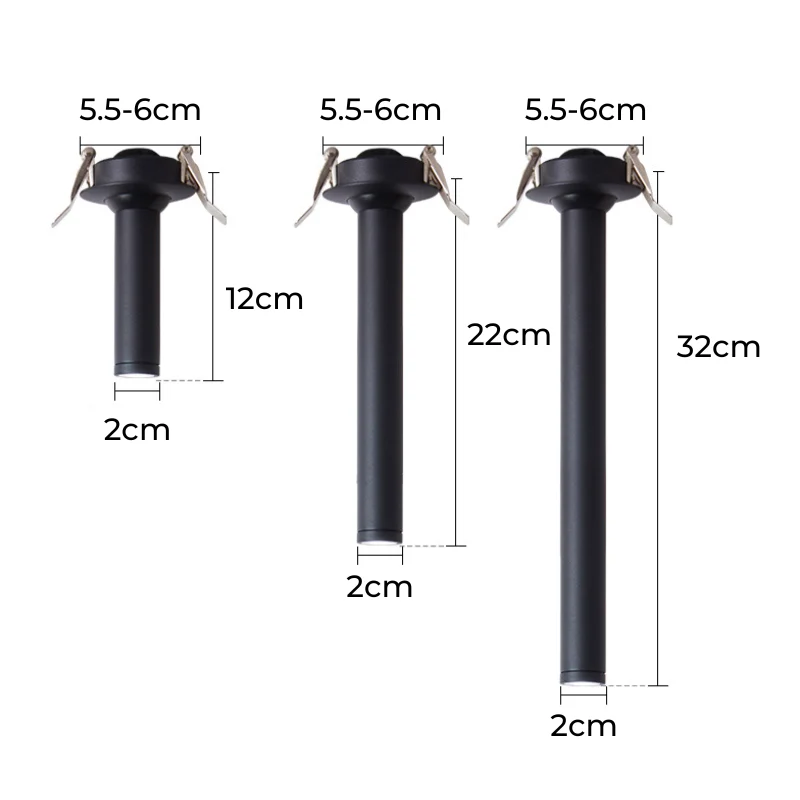 Skanto | Long Cylinder – LED – Strahler – Deckenlampe