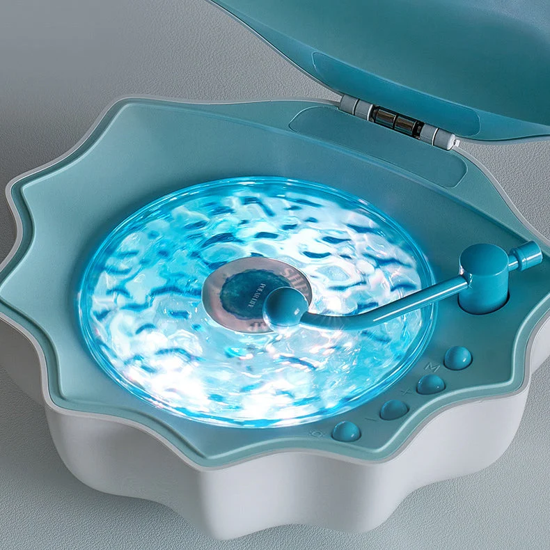 Skanto | Retro-Muschel Bluetooth-Plattenspieler LED-Nachtlicht – Perfektes Geschenk für Kinder und Mädchen