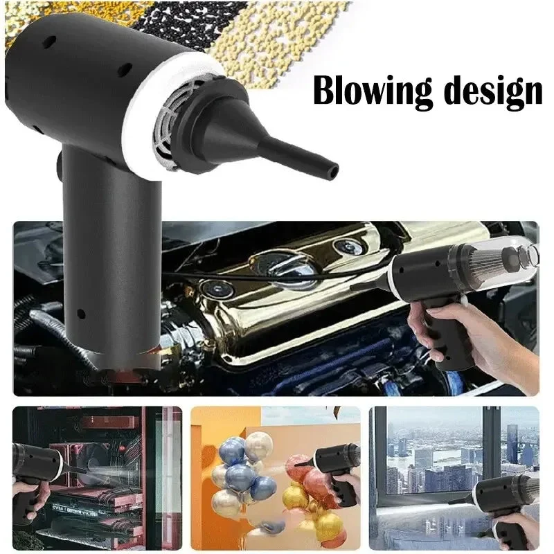 DustGo™ | Kabelloser Handstaubsauger mit 9000 Pa Saugleistung & USB-Aufladung