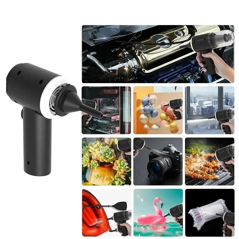 DustGo™ | Kabelloser Handstaubsauger mit 9000 Pa Saugleistung & USB-Aufladung