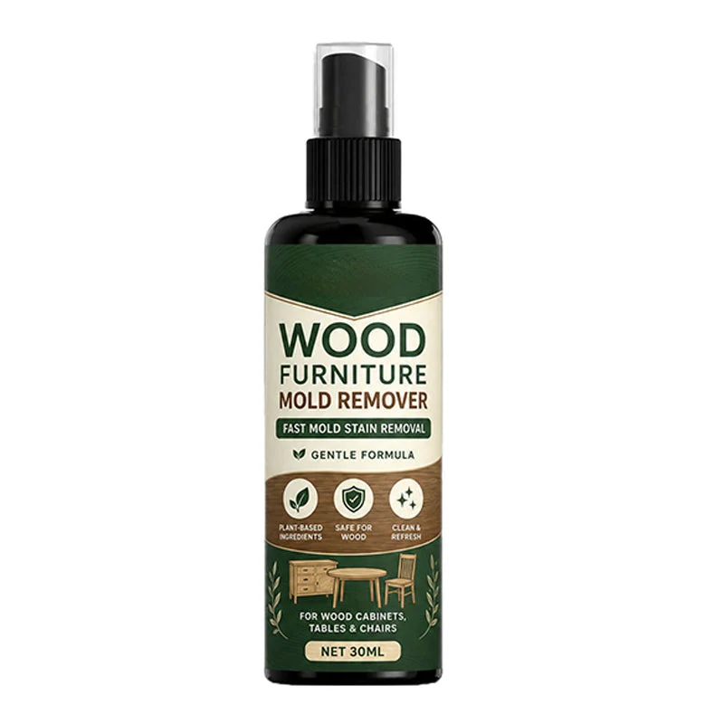 WoodRevive™ | Schimmelentferner-Spray für Holzoberflächen mit Reinigungstuch
