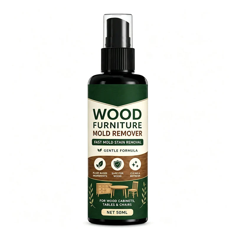 WoodRevive™ | Schimmelentferner-Spray für Holzoberflächen mit Reinigungstuch