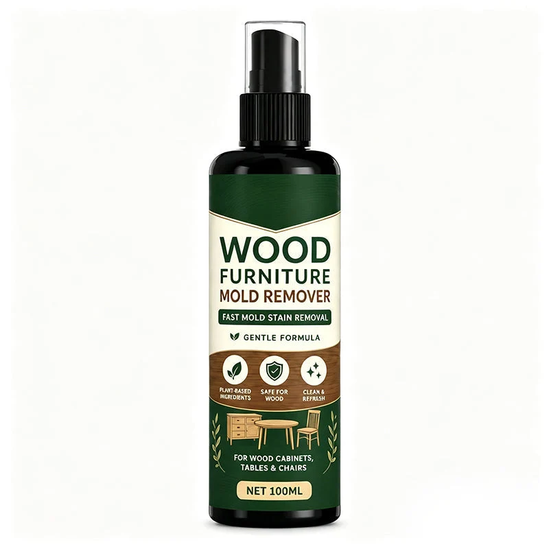 WoodRevive™ | Schimmelentferner-Spray für Holzoberflächen mit Reinigungstuch