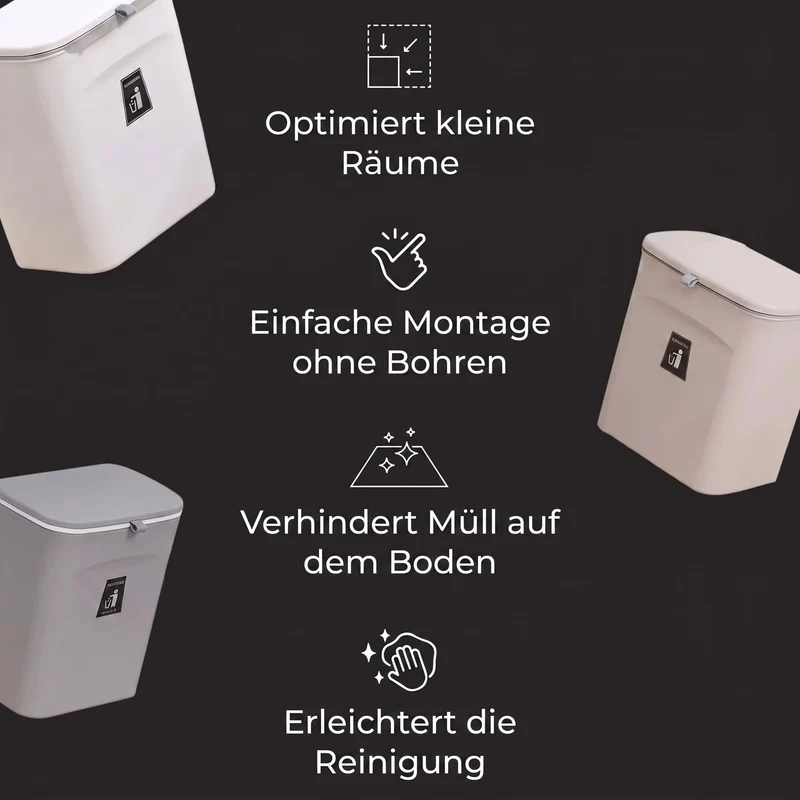 HangBin™ | Großer Hängeabfalleimer für die Küche – platzsparend & praktisch