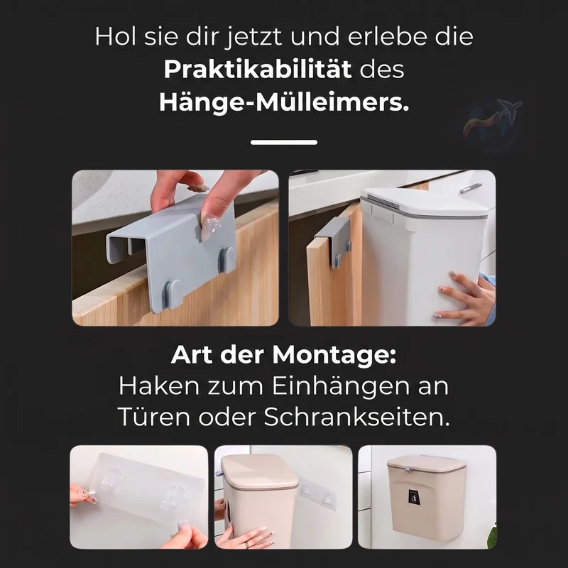 HangBin™ | Großer Hängeabfalleimer für die Küche – platzsparend & praktisch