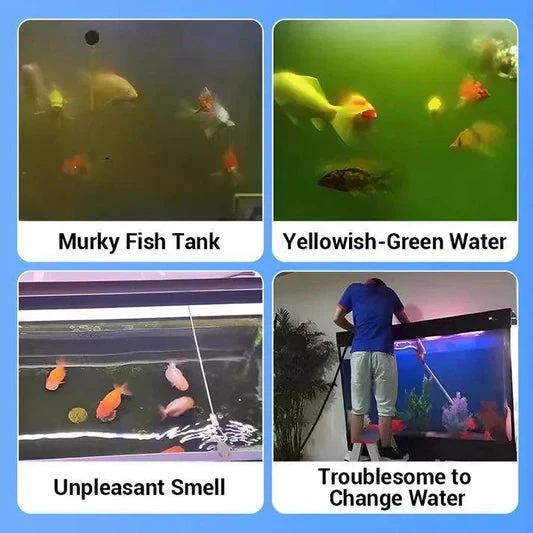 AquaPure™ | Schnell lösliche Aquarium-Reinigungstabletten – 50 Stück