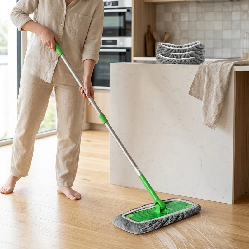 MopMate™ | Waschbare & wiederverwendbare Mopp-Bezüge – 25 cm & 42 cm