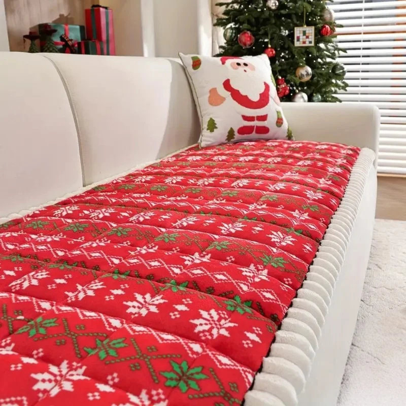 ChristmasCozy™ | Feestlicher Sofabezug mit weicher Steppung & Weihnachtsdesign