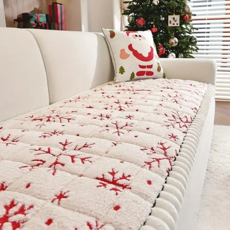ChristmasCozy™ | Feestlicher Sofabezug mit weicher Steppung & Weihnachtsdesign