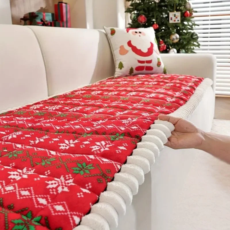 ChristmasCozy™ | Feestlicher Sofabezug mit weicher Steppung & Weihnachtsdesign