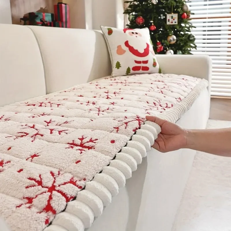ChristmasCozy™ | Feestlicher Sofabezug mit weicher Steppung & Weihnachtsdesign