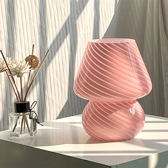 Skanto | Pilzförmige Glas-LED-Schreibtischlampe