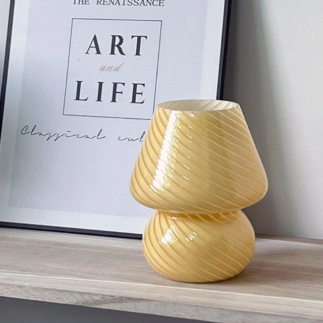 Skanto | Pilzförmige Glas-LED-Schreibtischlampe