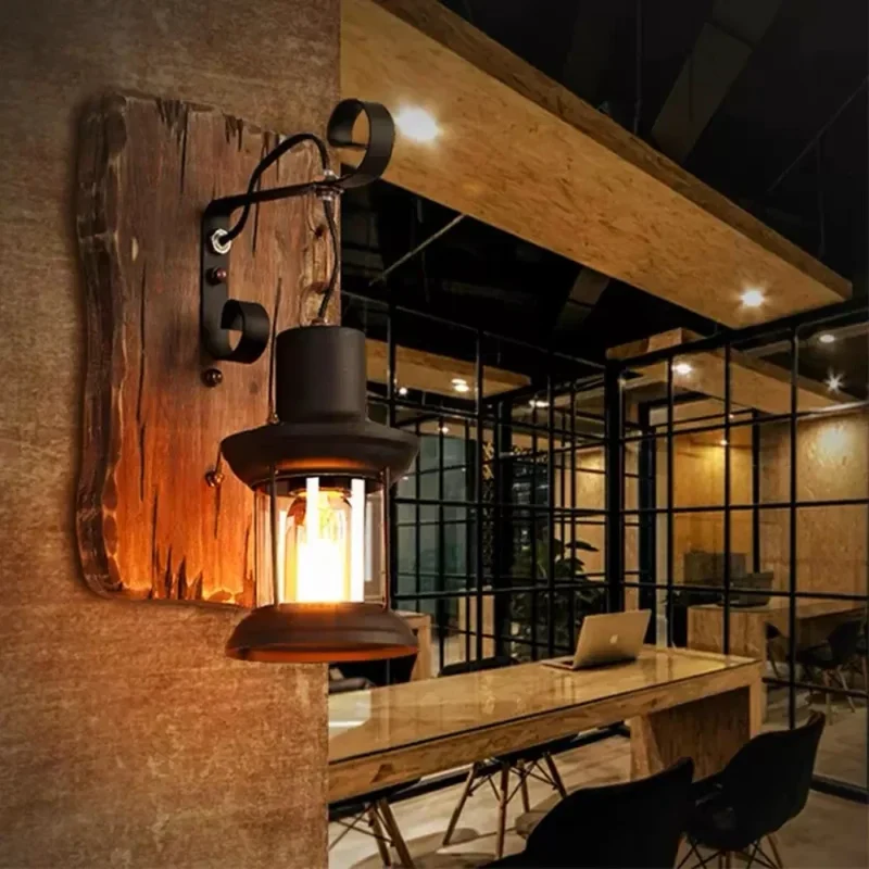 Skanto | Retro Laternenlampe Industrielle Wandlampe