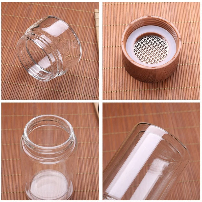 Skanto | Leicht zu tragender Glas-Tee-Infuser