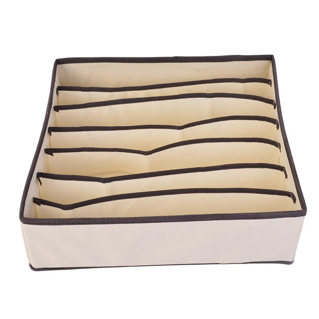 LASPERAL Drawer Closet Organizers Boxes For Underwear Bra Home Storage Non-woven Scarfs Socks Bra Organizer Storage Box