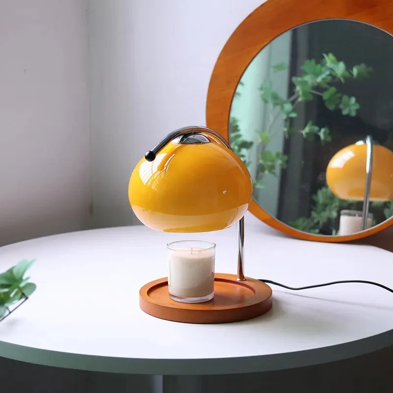 Skanto | Glastischlampe im Retro-Stil mit Ständer
