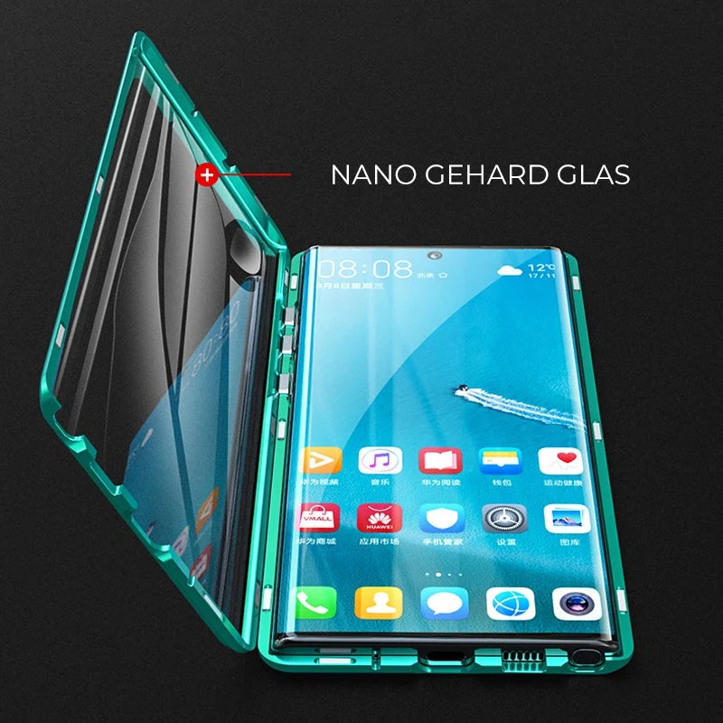 gehärtetes Glas Doppelseitige Handyhülle für Samsung