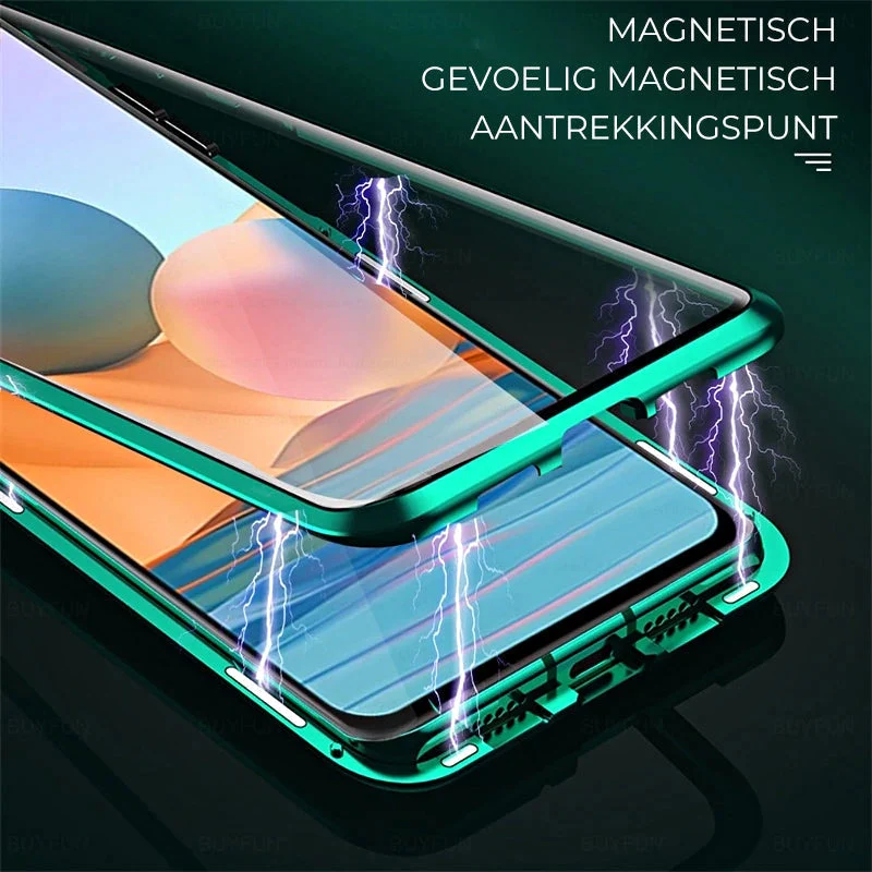 gehärtetes Glas Doppelseitige Handyhülle für Samsung