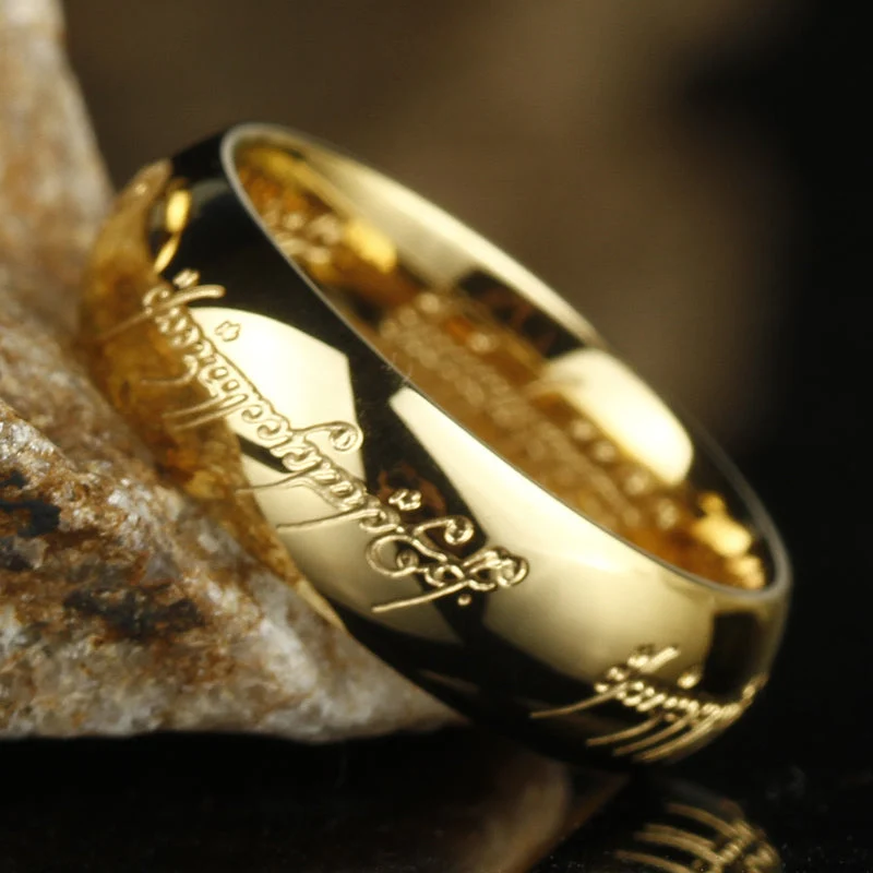 Leuchtring mit Elbenschrift – Gold oder Silber, nachleuchtend