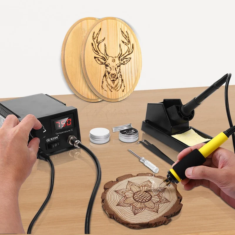 165-teiliges 2-in-1 Brandmal- & Lötset für DIY, Holz & Elektronik