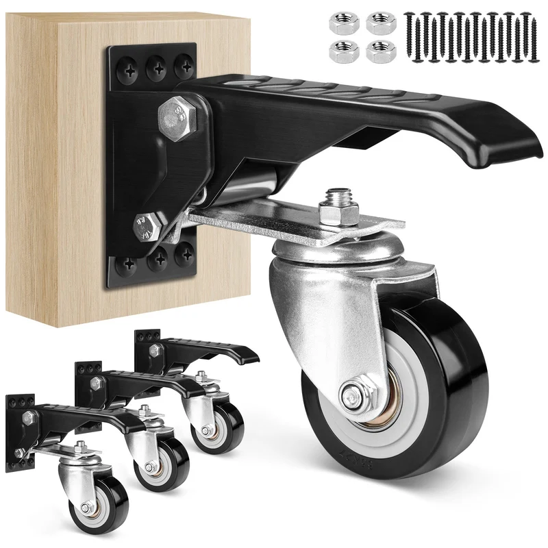 Schwerlastrollen absenkbar für Werkbank – 50 mm, verstellbar, 150 kg Traglast