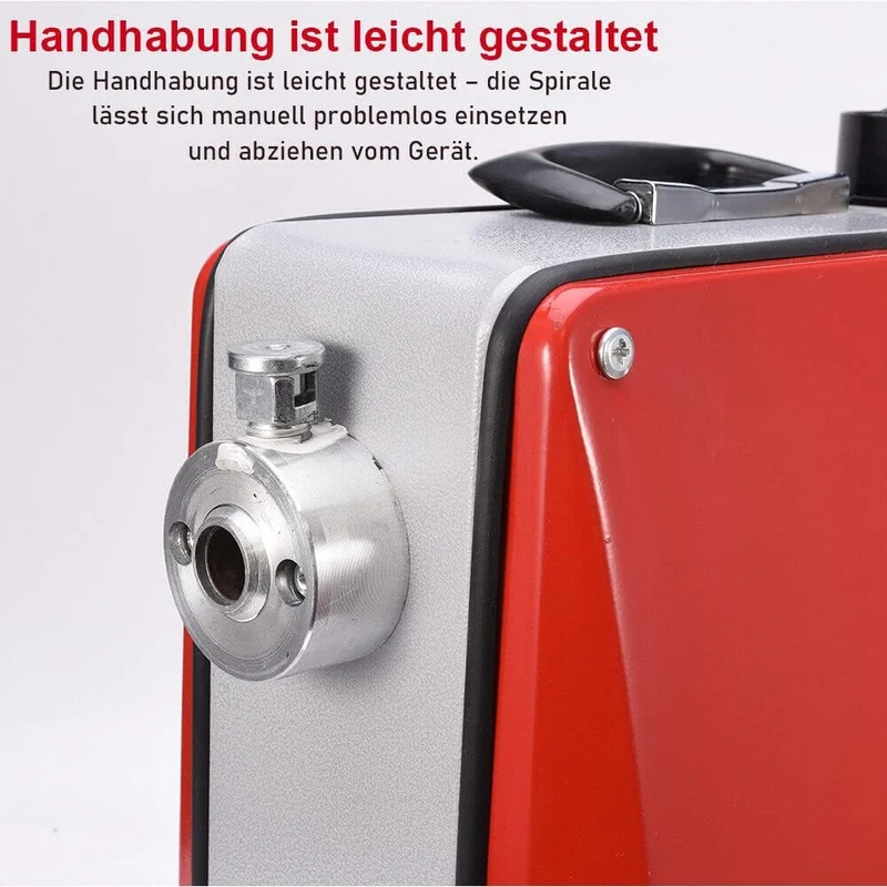 Drain Clean Rohrreinigungsgerät 39.5m Spirale | 500W 450PRMM | für Ø30-100mm Rohrleitungen | 8 Köpfe |