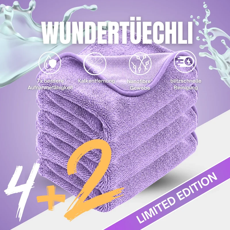 ClearDry™ | Saugstarkes Reinigungstuch für Dusche & glatte Oberflächen