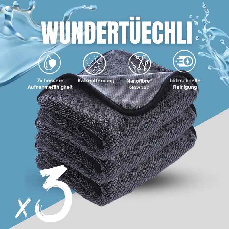 ClearDry™ | Saugstarkes Reinigungstuch für Dusche & glatte Oberflächen