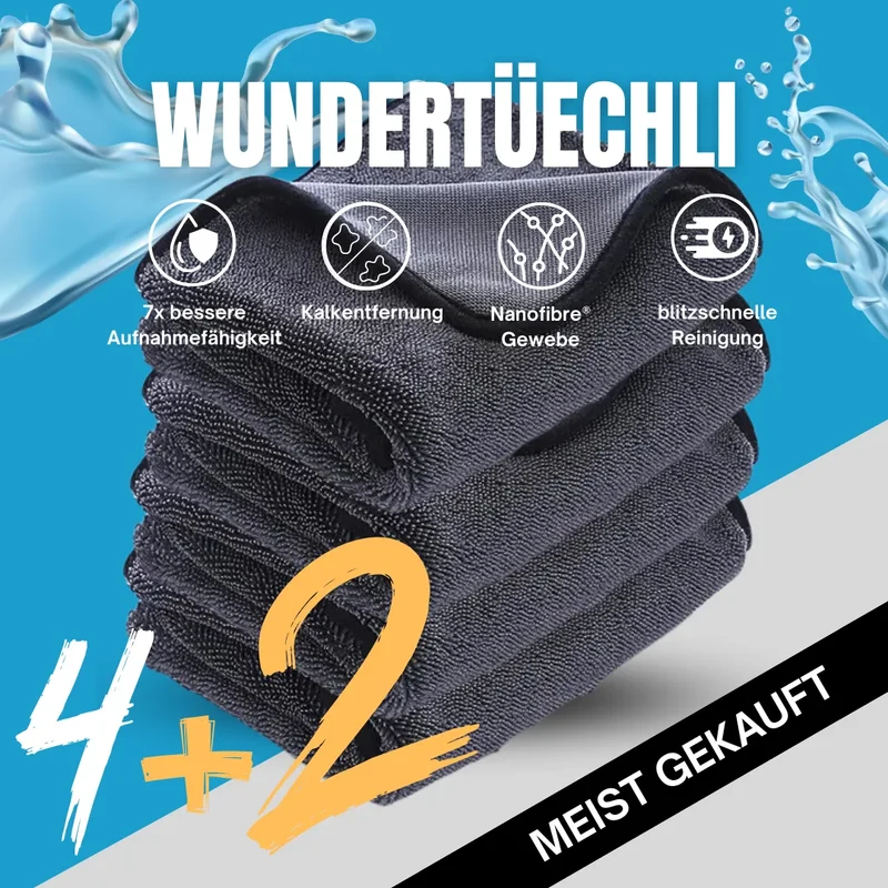 ClearDry™ | Saugstarkes Reinigungstuch für Dusche & glatte Oberflächen