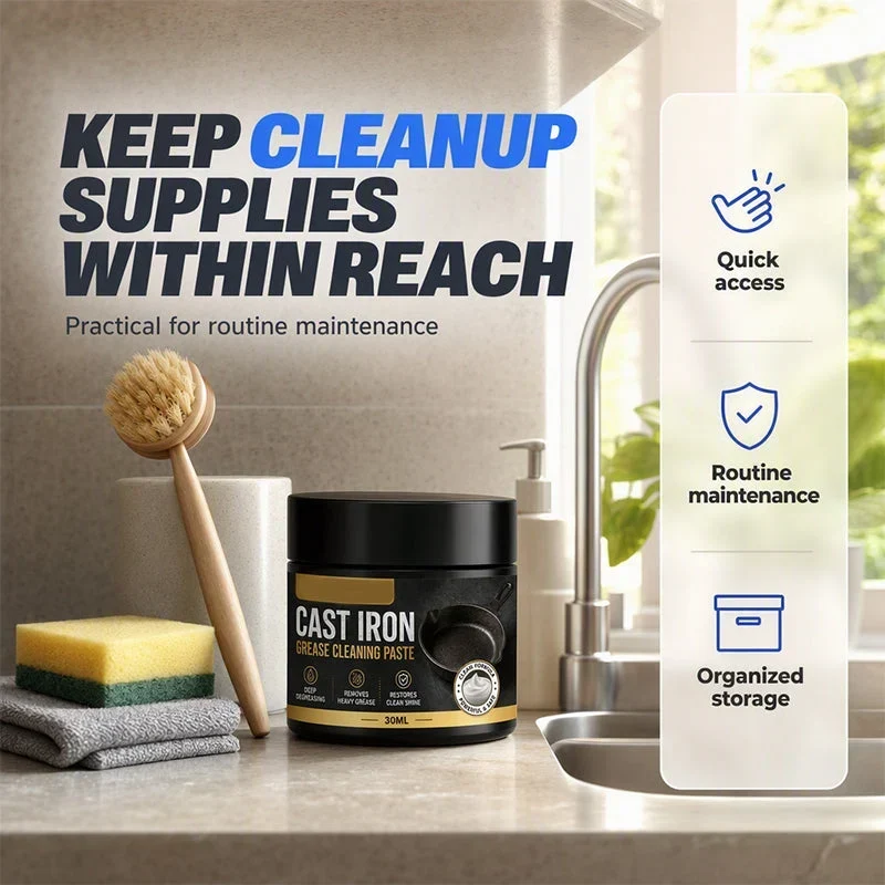 ChefPure™ | Reinigungspaste für Gusseisen-Kochgeschirr