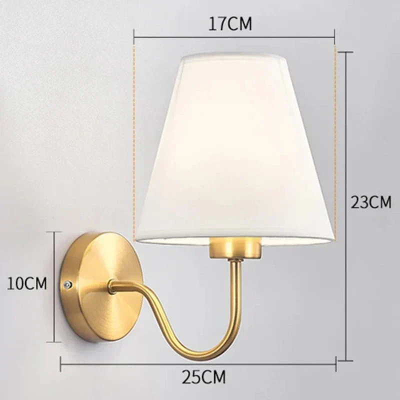 Skanto | Stoff Wandlampe