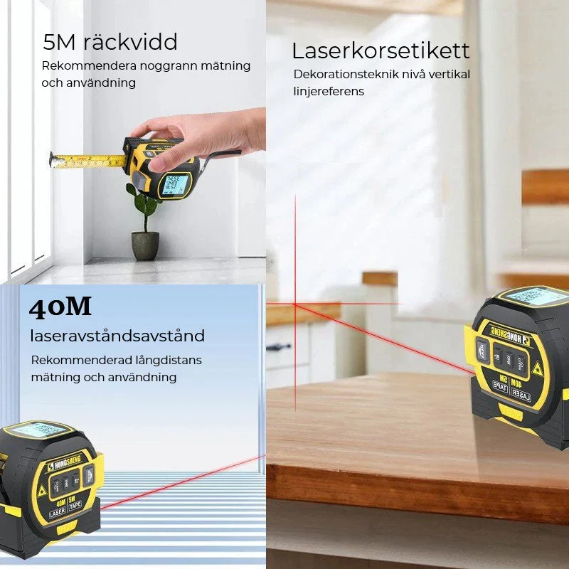 Skanto | 3-in-1 Infrarot-Laser-Bandmaß