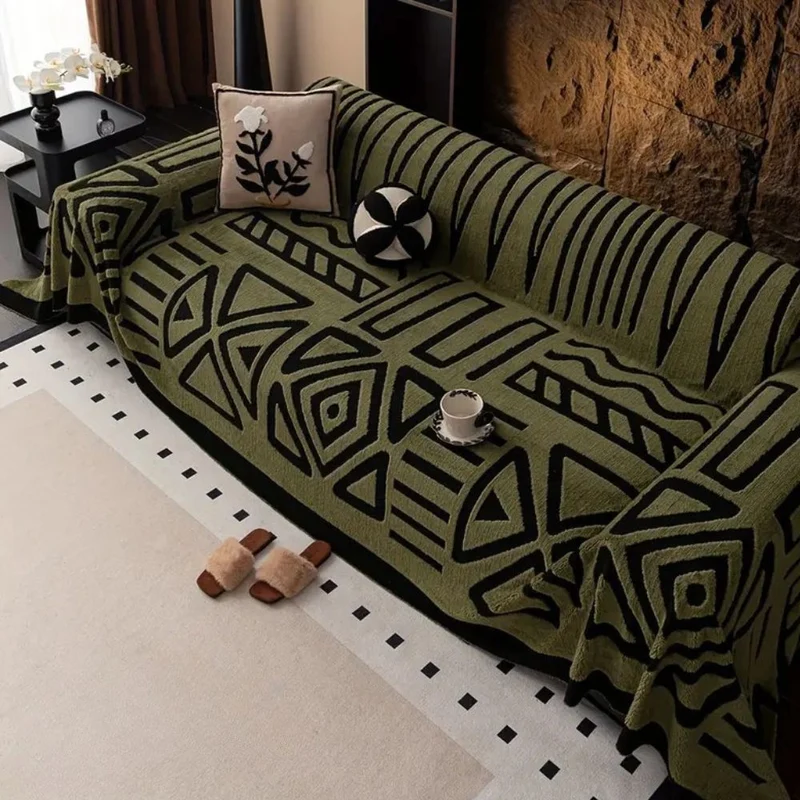 LuxeMaze™ | Eleganter Sofabezug mit rutschhemmender Jacquard-Struktur