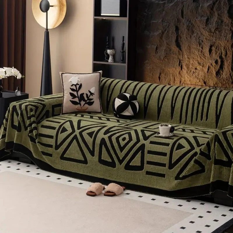 LuxeMaze™ | Eleganter Sofabezug mit rutschhemmender Jacquard-Struktur