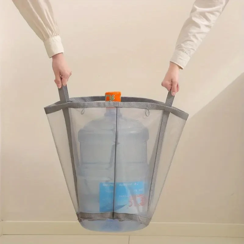 LaundryFold™ | Faltbarer Mesh-Wäschekorb mit Aufhängeschlaufe